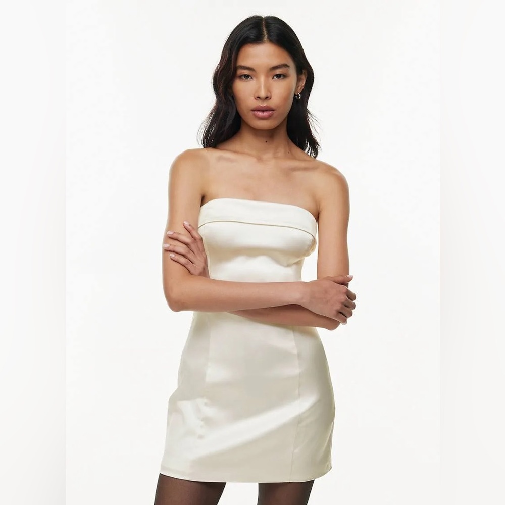 Sunday Best Satin Holiday Dress